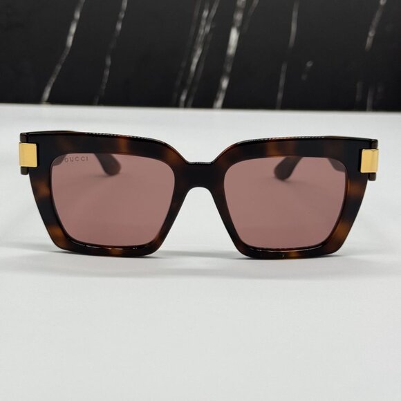 NEW GG1689S 002 GUCCI SUNGLASSES HAVANA WOMEN EYEWEAR GUCCI - Picture 6 of 16